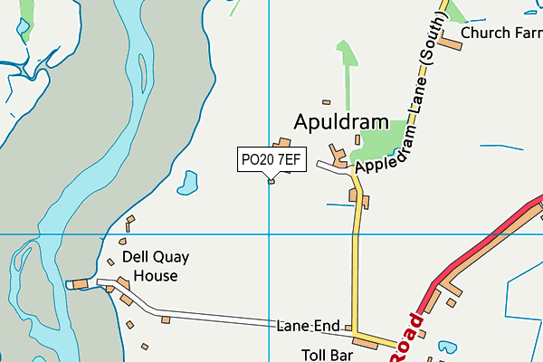 PO20 7EF map - OS VectorMap District (Ordnance Survey)