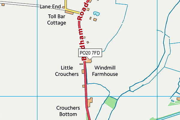 PO20 7FD map - OS VectorMap District (Ordnance Survey)