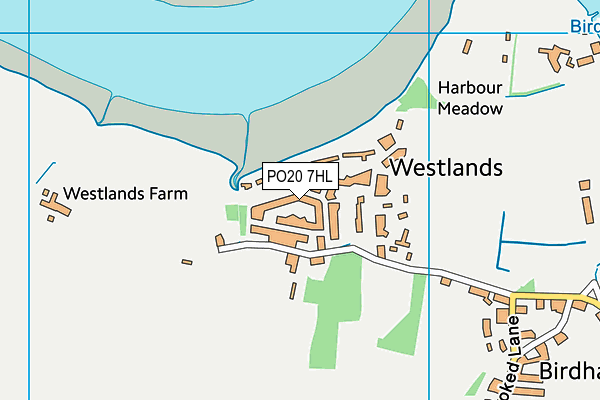 PO20 7HL map - OS VectorMap District (Ordnance Survey)