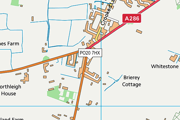 PO20 7HX map - OS VectorMap District (Ordnance Survey)