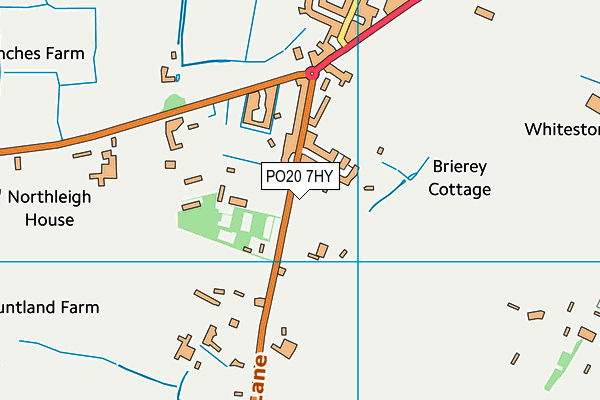 PO20 7HY map - OS VectorMap District (Ordnance Survey)