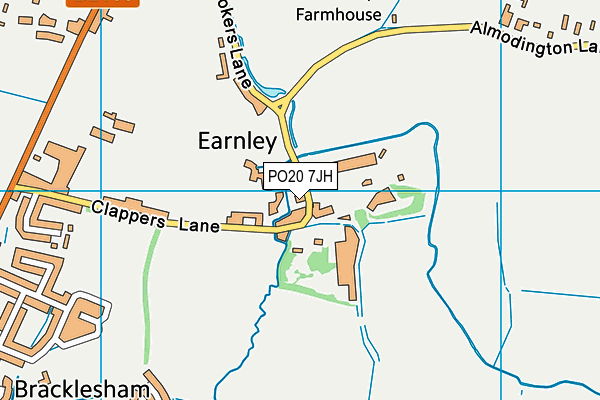 PO20 7JH map - OS VectorMap District (Ordnance Survey)