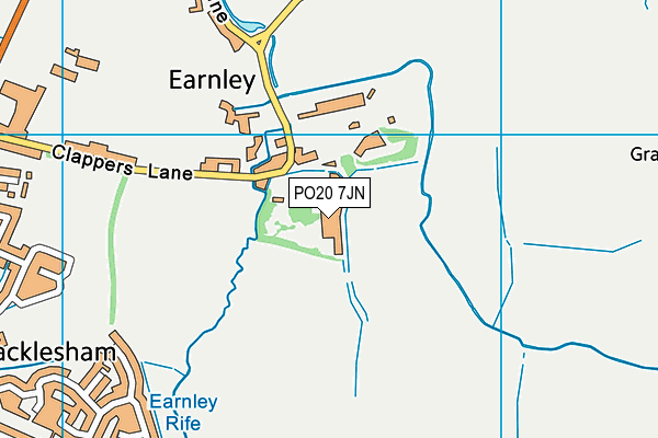 PO20 7JN map - OS VectorMap District (Ordnance Survey)