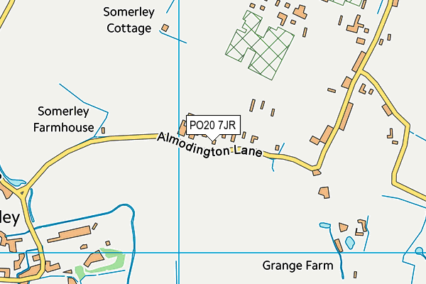 PO20 7JR map - OS VectorMap District (Ordnance Survey)