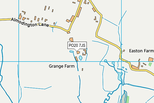 PO20 7JS map - OS VectorMap District (Ordnance Survey)