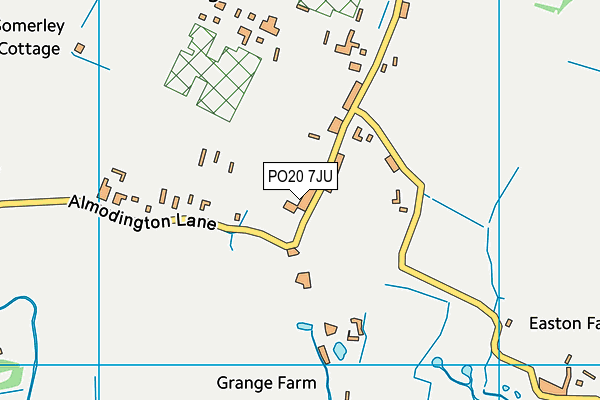 PO20 7JU map - OS VectorMap District (Ordnance Survey)