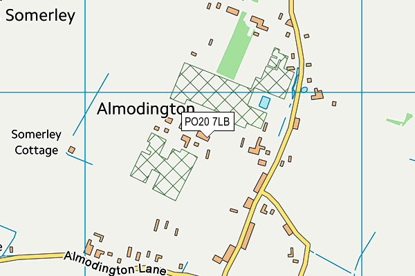 PO20 7LB map - OS VectorMap District (Ordnance Survey)