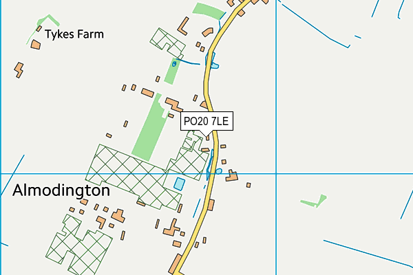 PO20 7LE map - OS VectorMap District (Ordnance Survey)