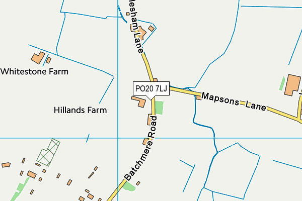 PO20 7LJ map - OS VectorMap District (Ordnance Survey)