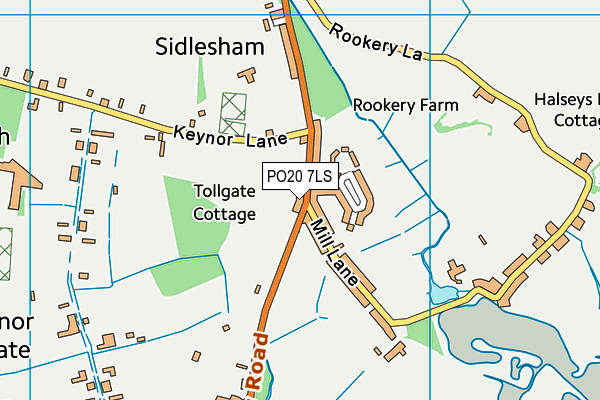 PO20 7LS map - OS VectorMap District (Ordnance Survey)