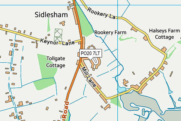 PO20 7LT map - OS VectorMap District (Ordnance Survey)