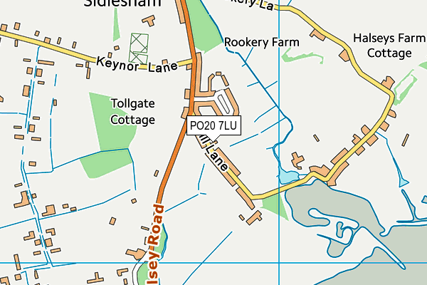 PO20 7LU map - OS VectorMap District (Ordnance Survey)