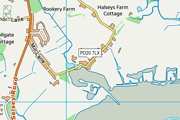 PO20 7LX map - OS VectorMap District (Ordnance Survey)