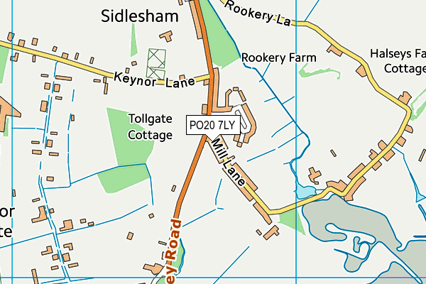 PO20 7LY map - OS VectorMap District (Ordnance Survey)