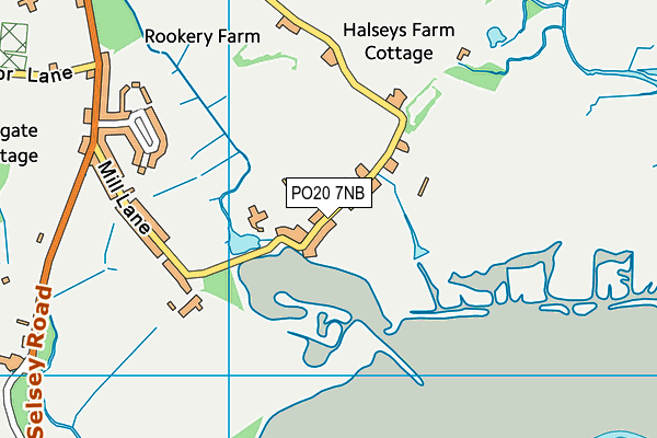 PO20 7NB map - OS VectorMap District (Ordnance Survey)