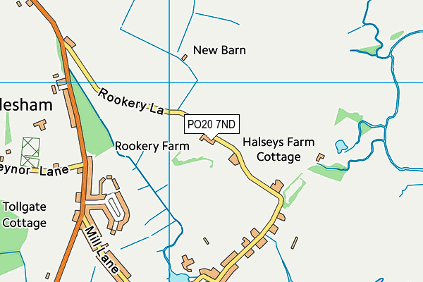 PO20 7ND map - OS VectorMap District (Ordnance Survey)