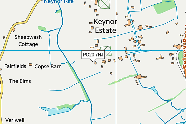 PO20 7NJ map - OS VectorMap District (Ordnance Survey)