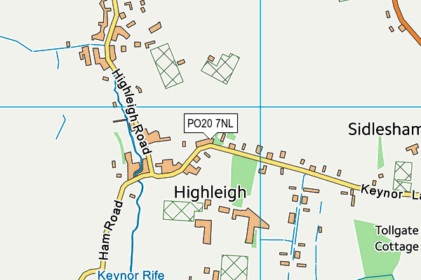 Sidlesham Primary School map (PO20 7NL) - OS VectorMap District (Ordnance Survey)