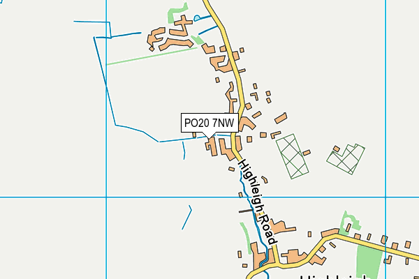 PO20 7NW map - OS VectorMap District (Ordnance Survey)