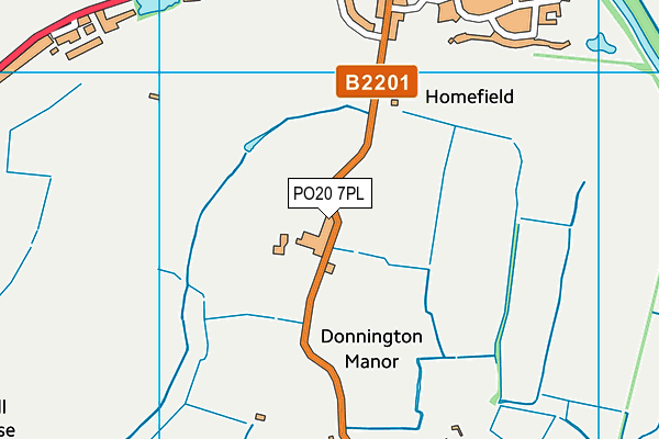 PO20 7PL map - OS VectorMap District (Ordnance Survey)