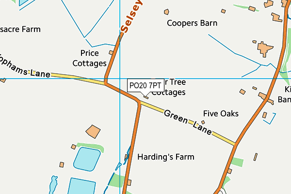 PO20 7PT map - OS VectorMap District (Ordnance Survey)