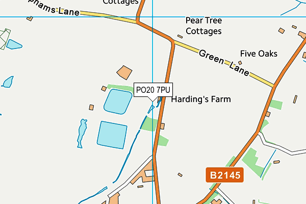 PO20 7PU map - OS VectorMap District (Ordnance Survey)