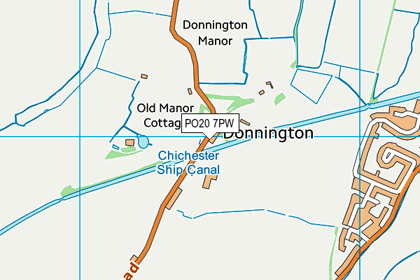 PO20 7PW map - OS VectorMap District (Ordnance Survey)