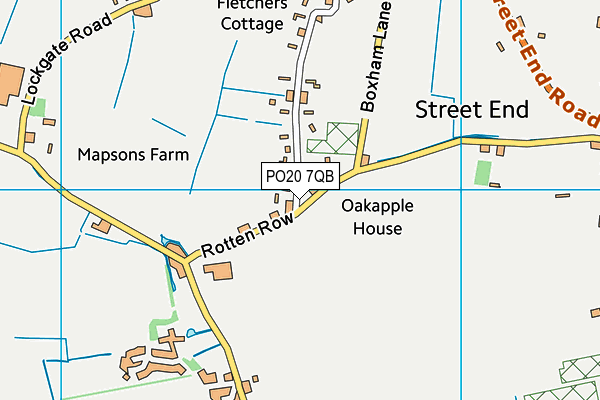 PO20 7QB map - OS VectorMap District (Ordnance Survey)