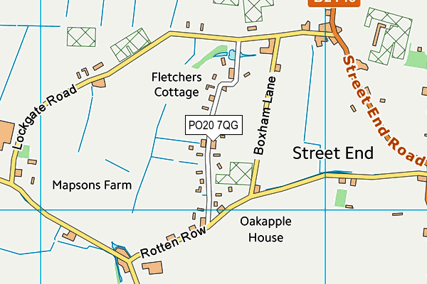 PO20 7QG map - OS VectorMap District (Ordnance Survey)