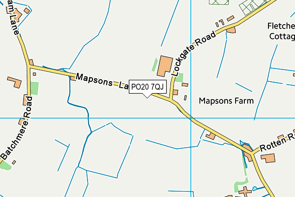 PO20 7QJ map - OS VectorMap District (Ordnance Survey)