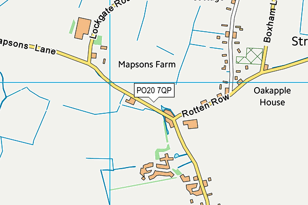 PO20 7QP map - OS VectorMap District (Ordnance Survey)