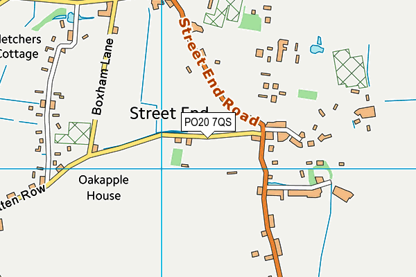 PO20 7QS map - OS VectorMap District (Ordnance Survey)