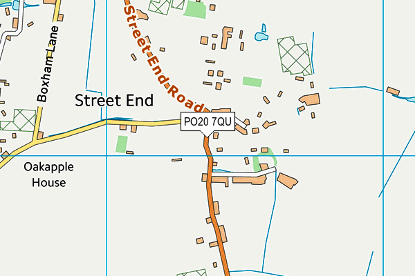 PO20 7QU map - OS VectorMap District (Ordnance Survey)