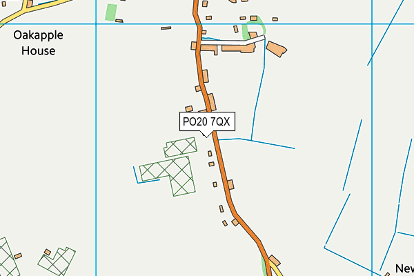 PO20 7QX map - OS VectorMap District (Ordnance Survey)