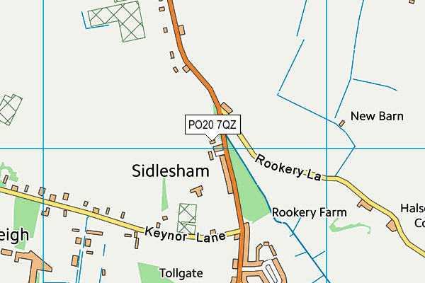 PO20 7QZ map - OS VectorMap District (Ordnance Survey)