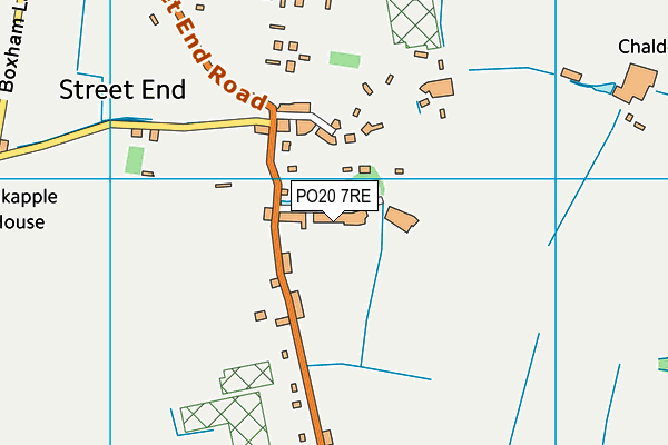 PO20 7RE map - OS VectorMap District (Ordnance Survey)