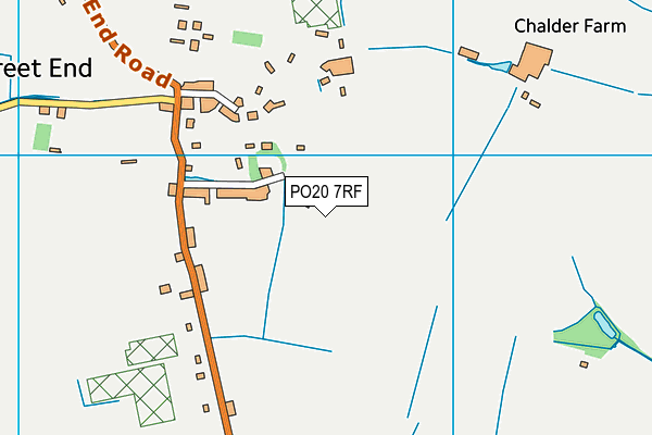 PO20 7RF map - OS VectorMap District (Ordnance Survey)
