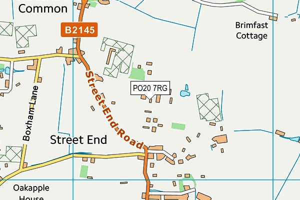 PO20 7RG map - OS VectorMap District (Ordnance Survey)