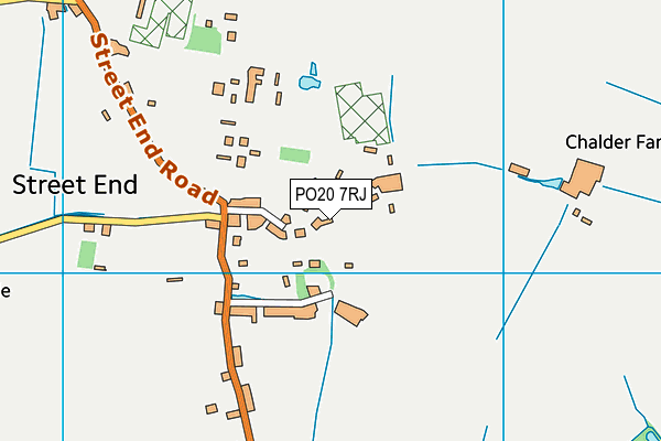 PO20 7RJ map - OS VectorMap District (Ordnance Survey)