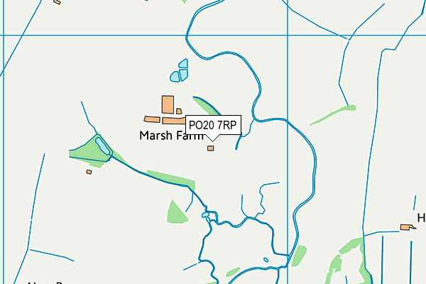 PO20 7RP map - OS VectorMap District (Ordnance Survey)