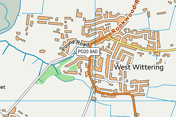PO20 8AD map - OS VectorMap District (Ordnance Survey)