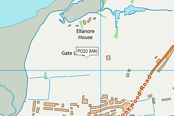 PO20 8AN map - OS VectorMap District (Ordnance Survey)