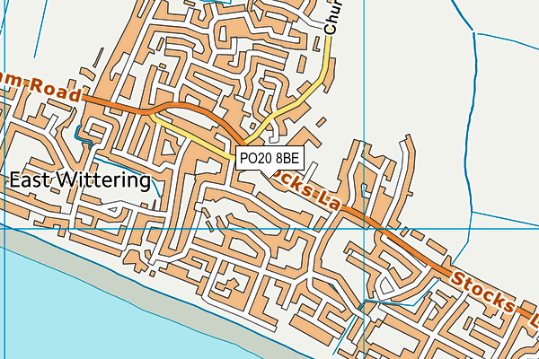 PO20 8BE map - OS VectorMap District (Ordnance Survey)