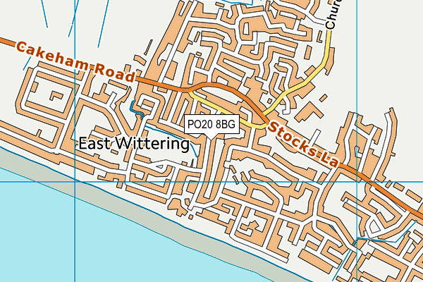 PO20 8BG map - OS VectorMap District (Ordnance Survey)