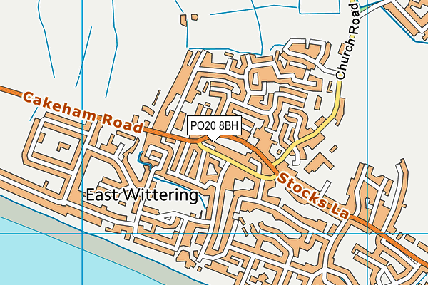 PO20 8BH map - OS VectorMap District (Ordnance Survey)