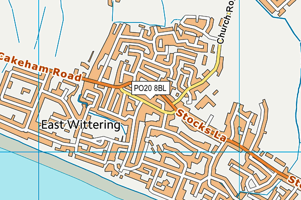 PO20 8BL map - OS VectorMap District (Ordnance Survey)