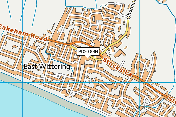 PO20 8BN map - OS VectorMap District (Ordnance Survey)