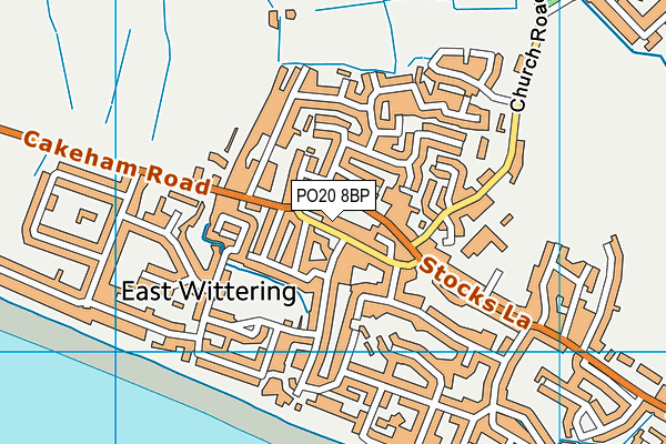 PO20 8BP map - OS VectorMap District (Ordnance Survey)