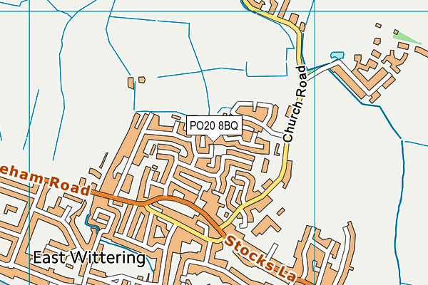 PO20 8BQ map - OS VectorMap District (Ordnance Survey)