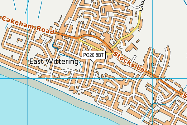 PO20 8BT map - OS VectorMap District (Ordnance Survey)